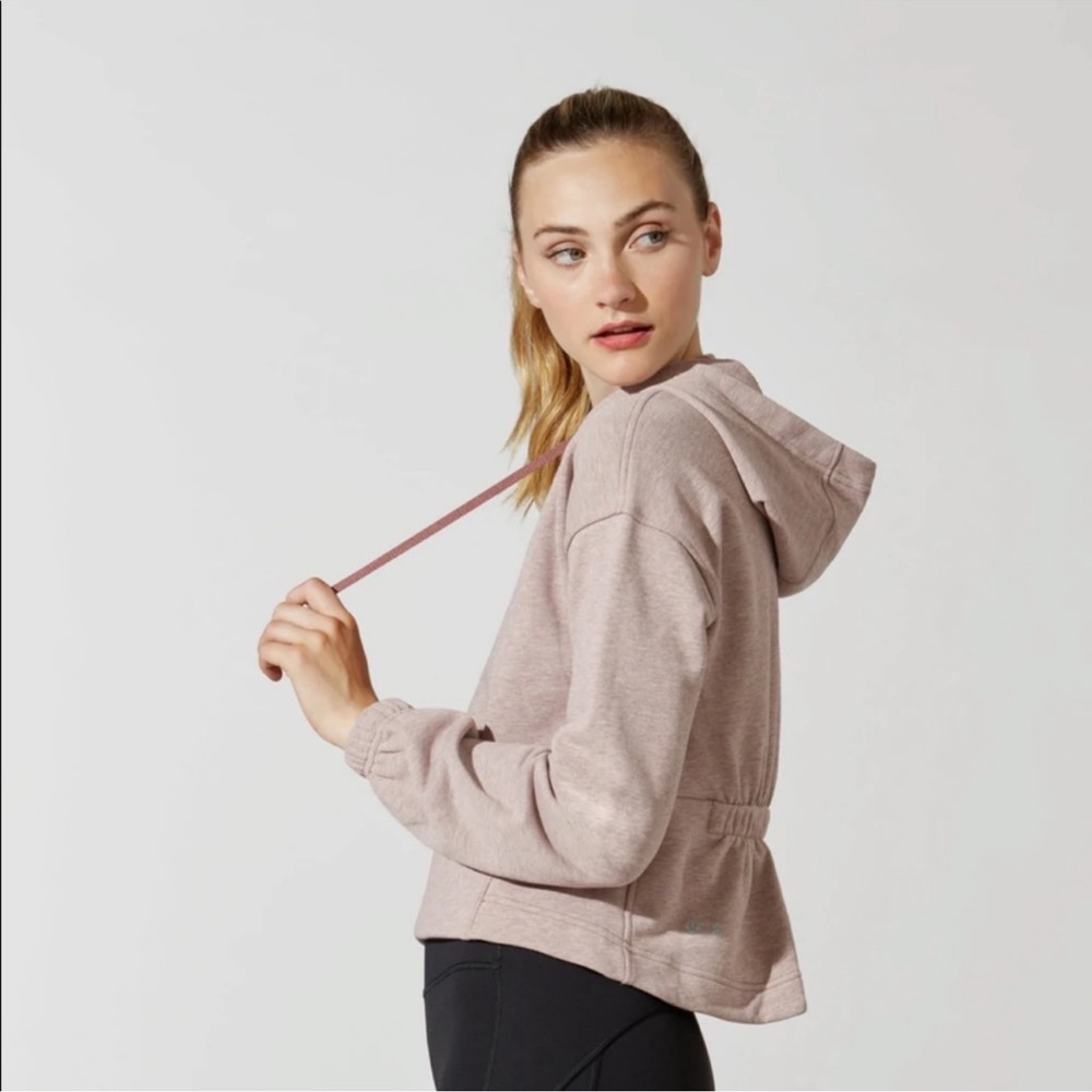 Lulu Lemon X Barry’s Heather Stronger As One Cropped Hoodie size 10
